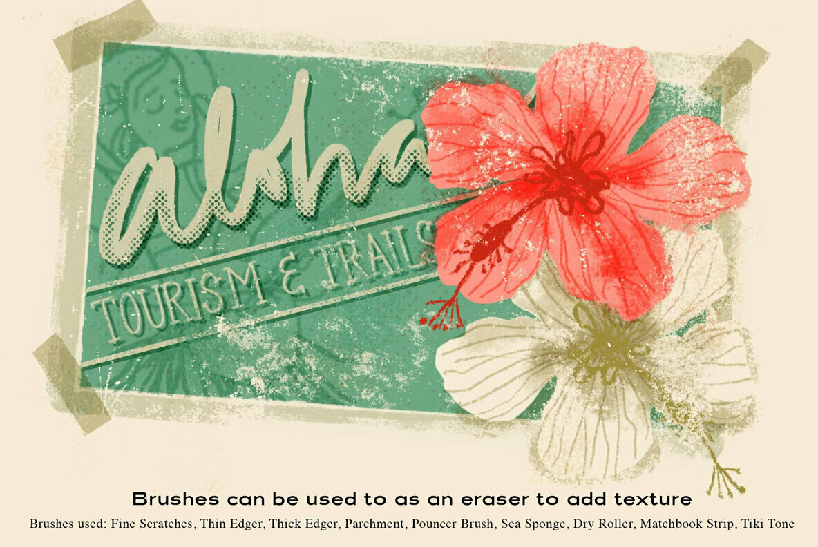 The Texture Brush Pack for Procreate The Texture Brush Pack for Procreate