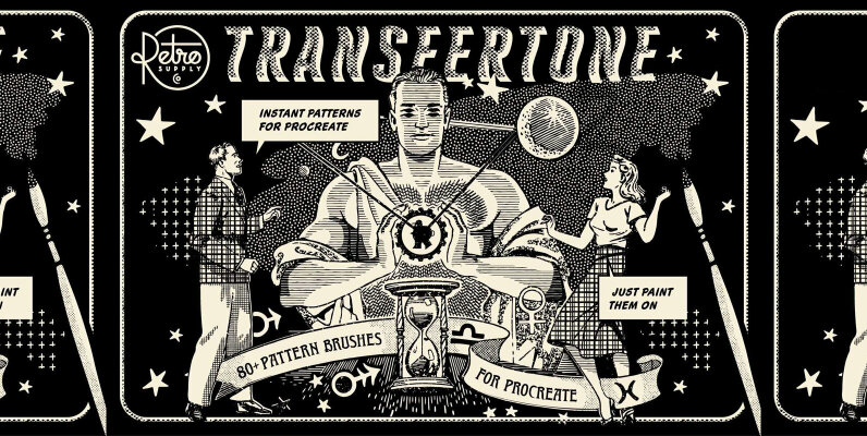 TransferTone   Dry Transfer Patterns for Procreate