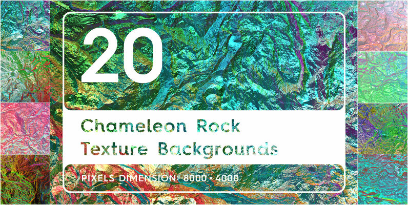 20 Chameleon Rock Texture Backgrounds