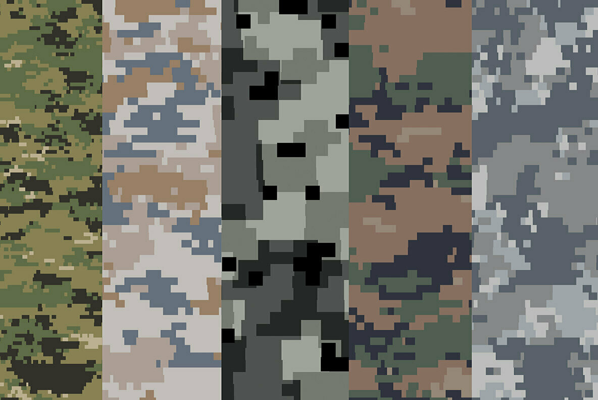 Pixel Camouflage Textures Graphics YouWorkForThem