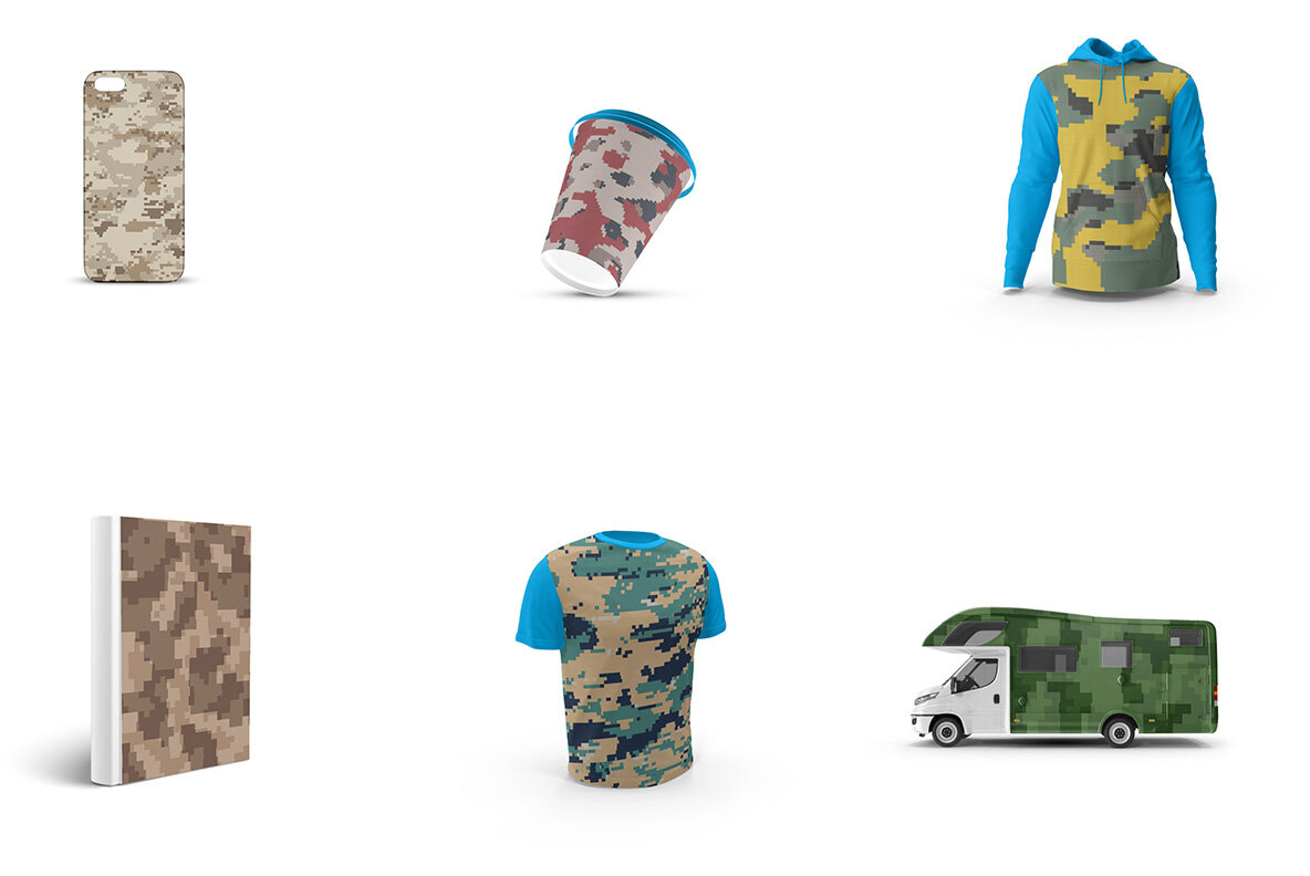 Pixel Camouflage Textures 12