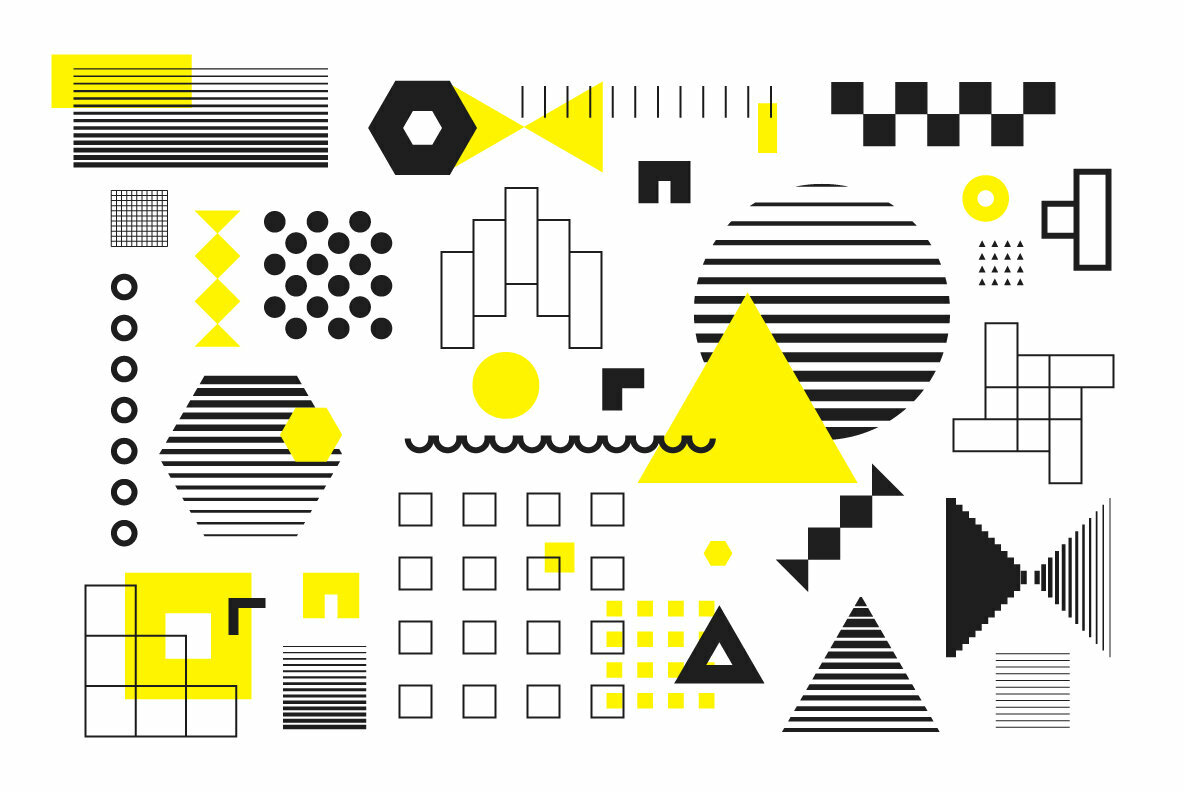 206 Vector Shapes   Posters Set 4