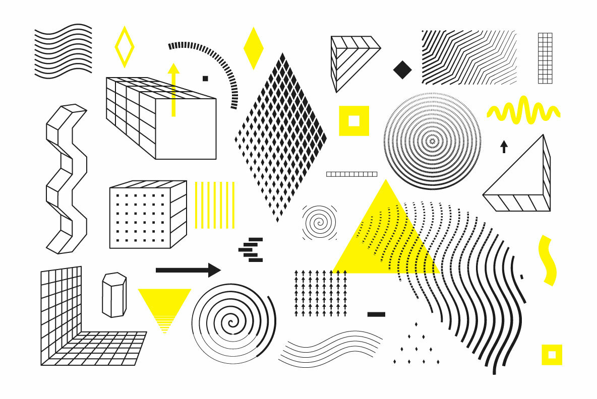 206 Vector Shapes   Posters Set 5