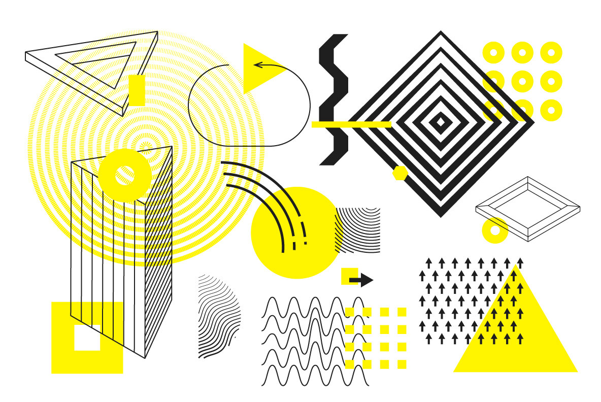 206 Vector Shapes   Posters Set 7