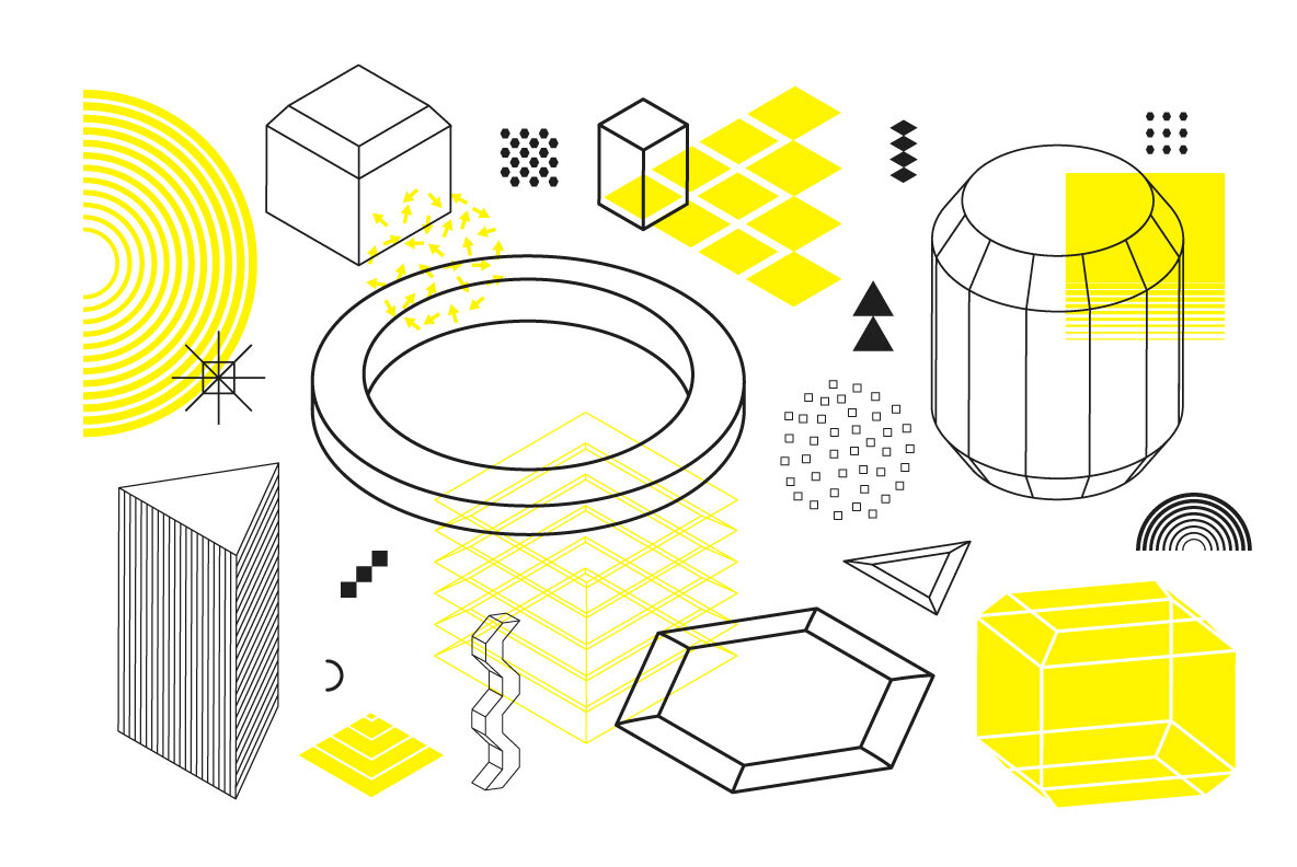 206 Vector Shapes   Posters Set 9