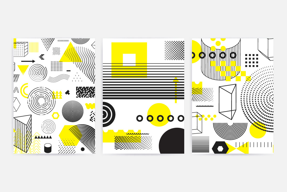 206 Vector Shapes   Posters Set 14