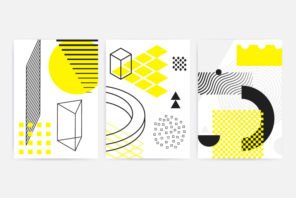 206 Vector Shapes   Posters Set 15