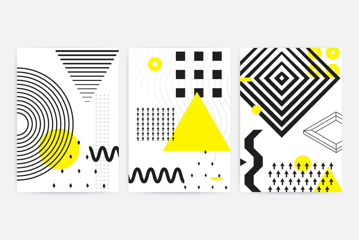 206 Vector Shapes   Posters Set 17