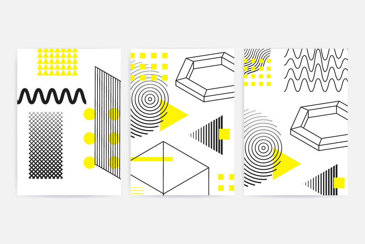 206 Vector Shapes   Posters Set 18