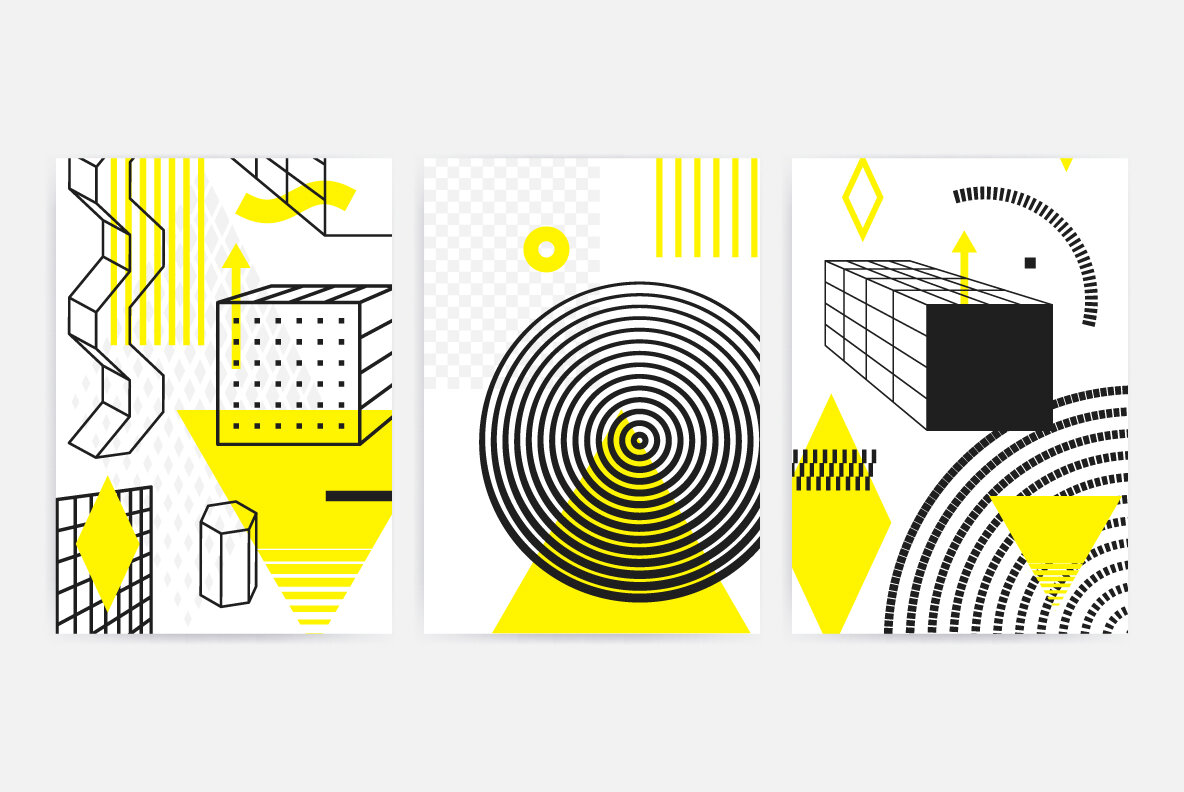 206 Vector Shapes   Posters Set 19