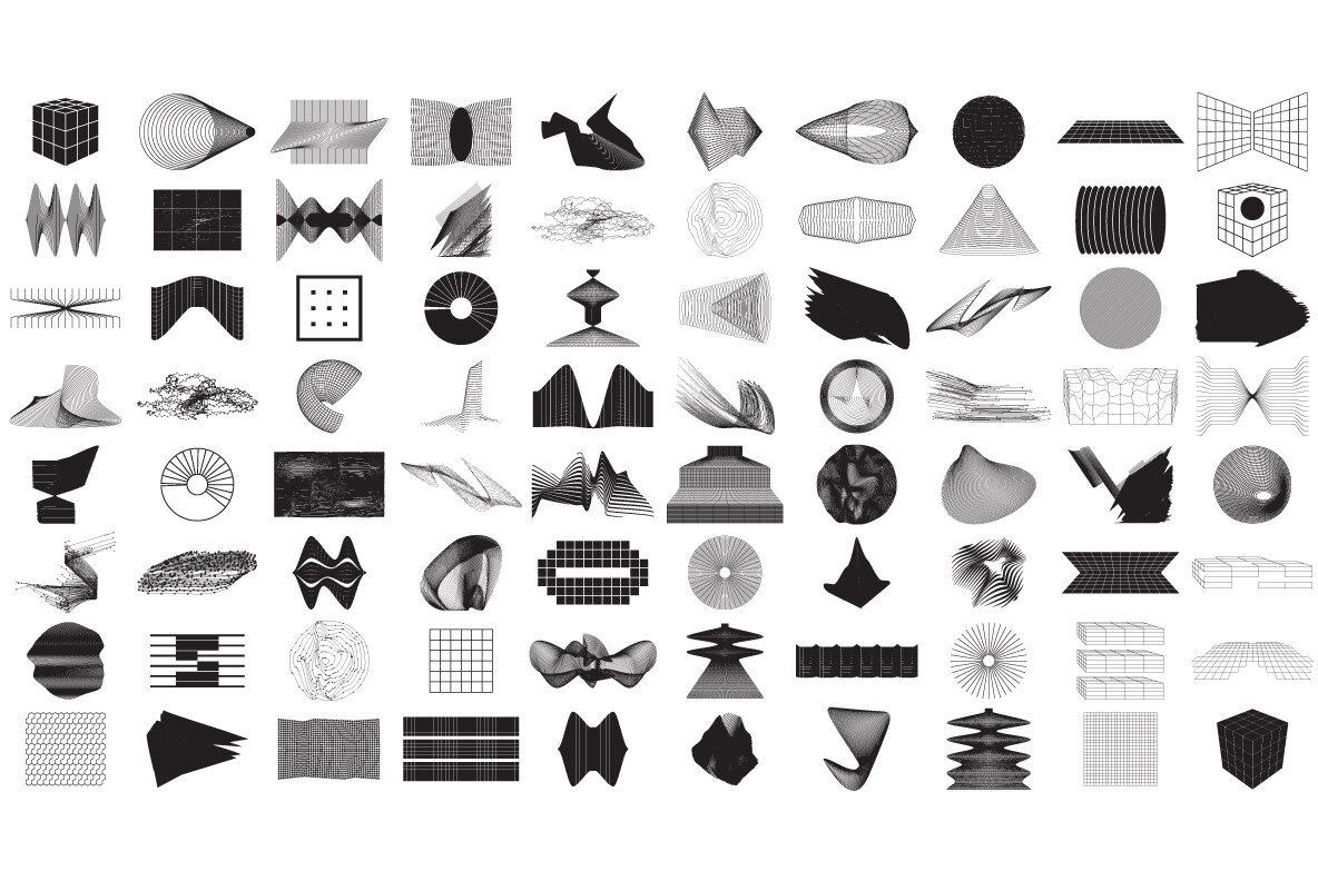 80 Vector Abstract Shapes Vol 2 80 Vector Abstract Shapes Vol 2
