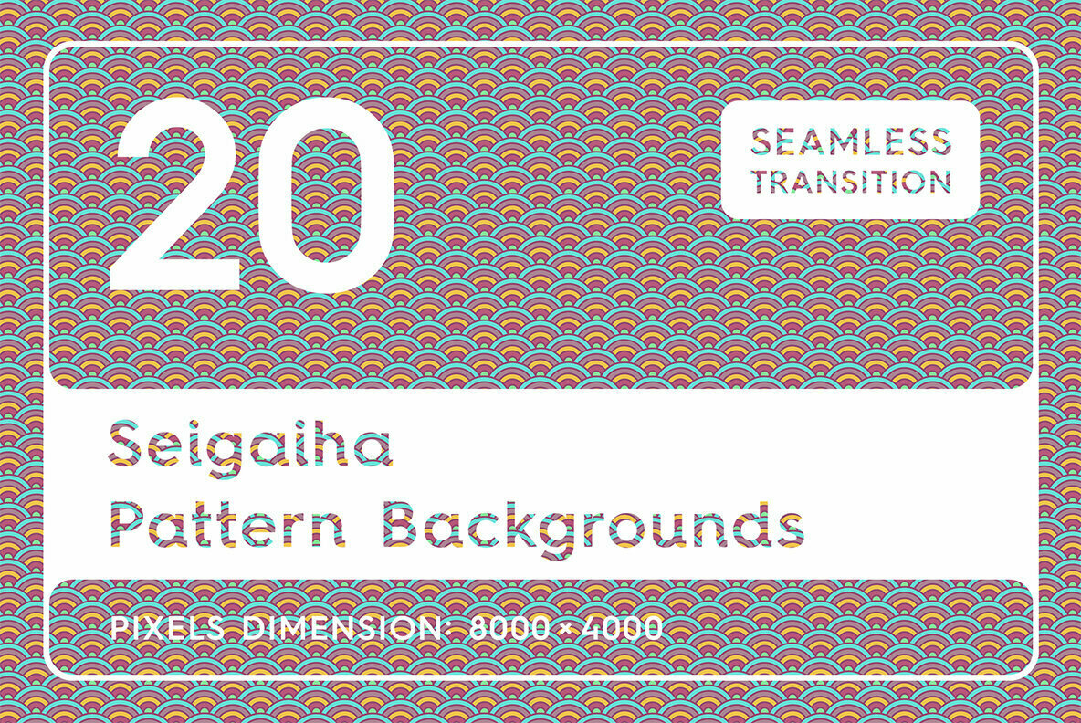 20 Seigaiha Pattern Backgrounds 1