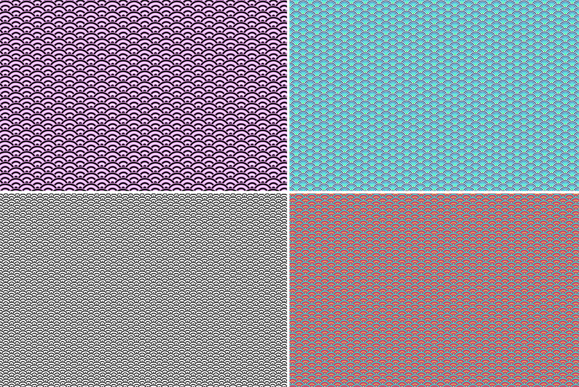 20 Seigaiha Pattern Backgrounds 6