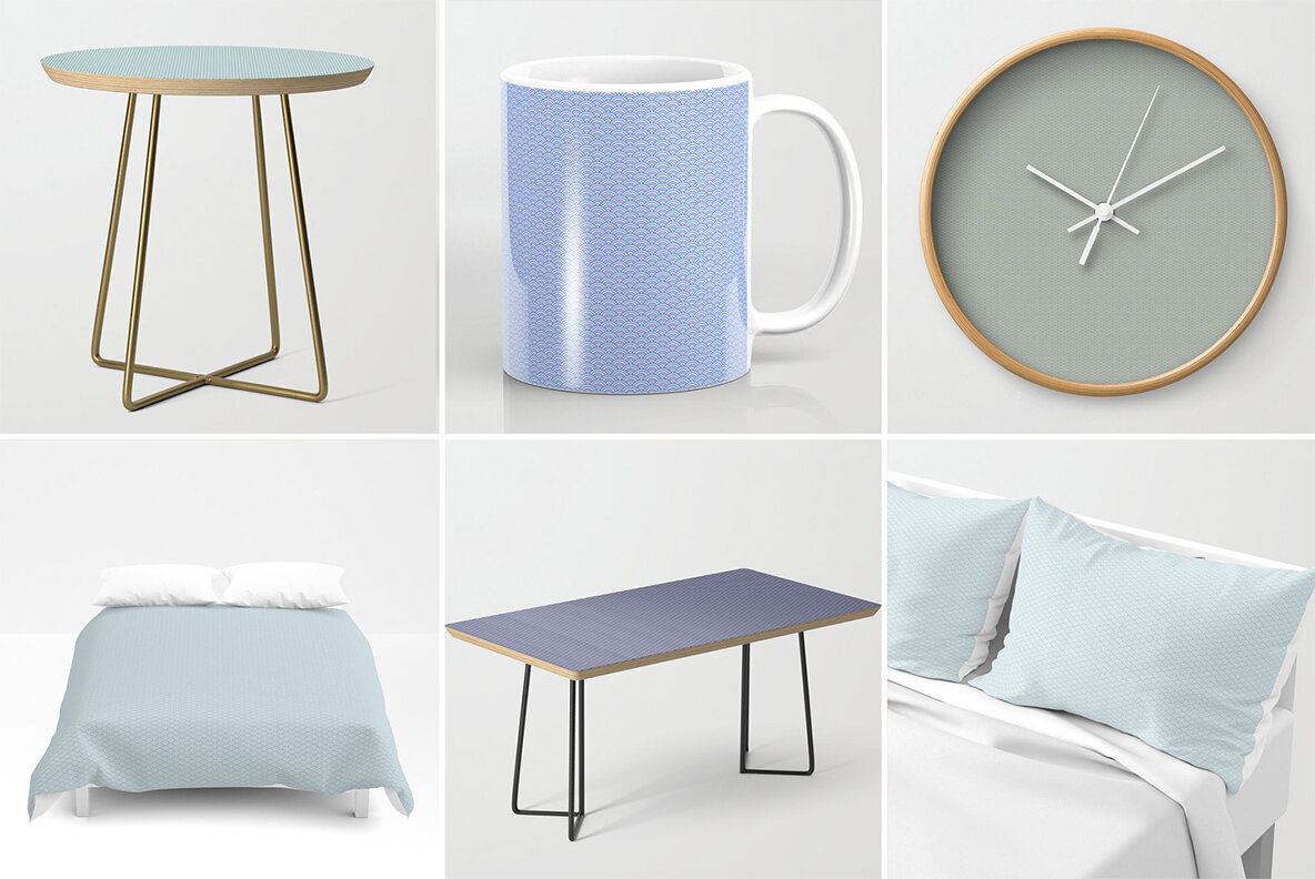 20 Seigaiha Pattern Backgrounds 7