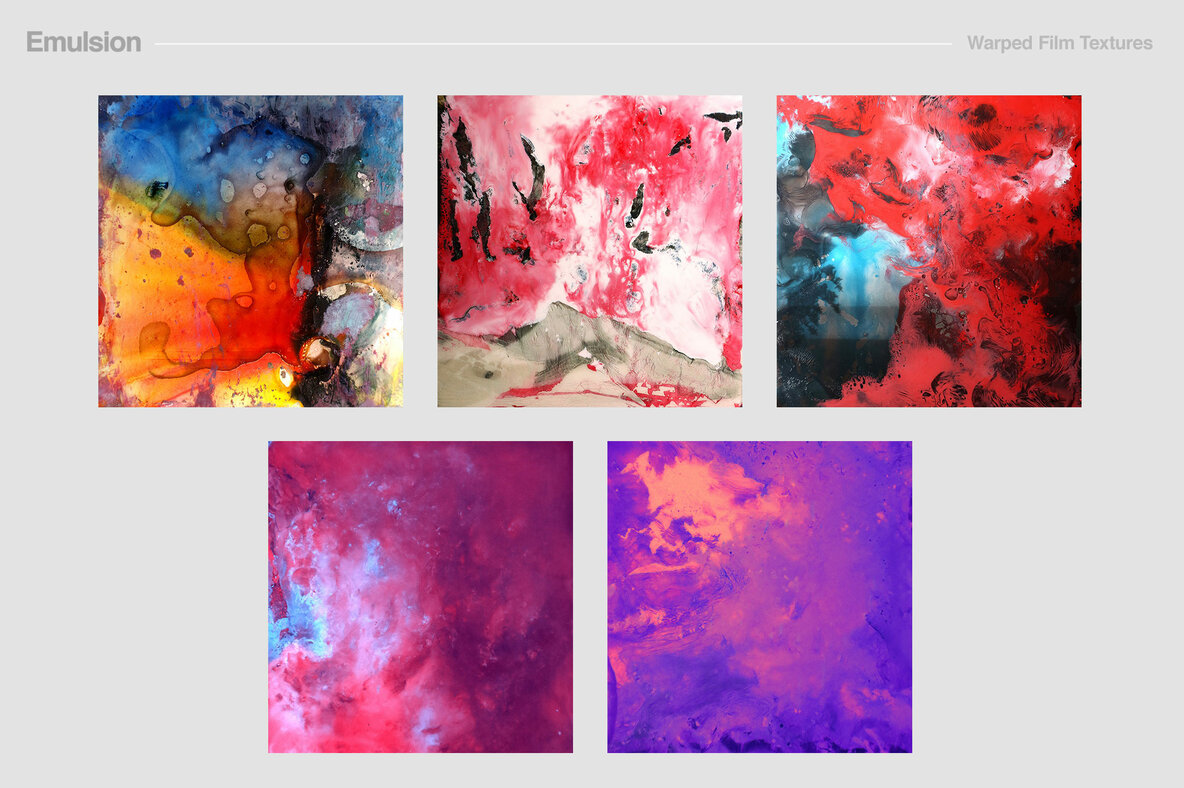 Emulsion Warped Film Textures Emulsion Warped Film Textures