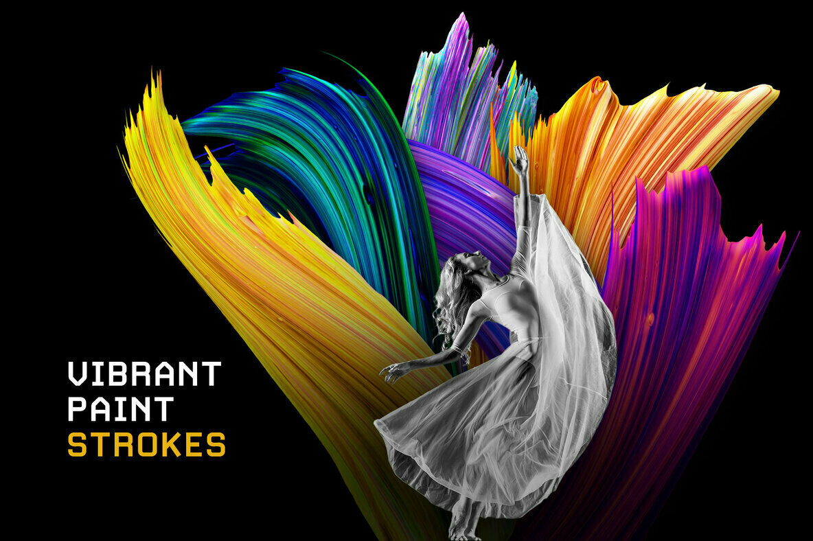 Vibrant Paint Strokes Vibrant Paint Strokes