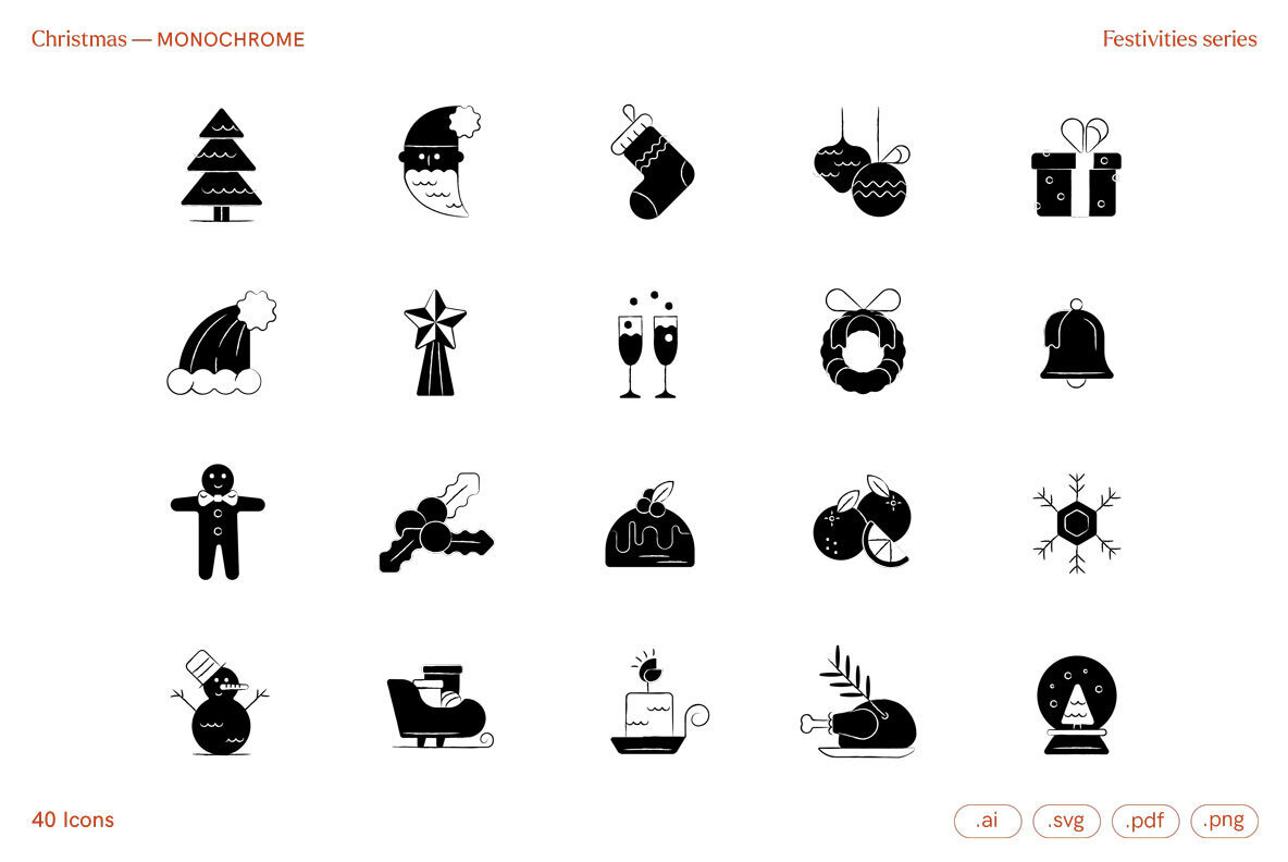 Christmas Festivities Icons Christmas Festivities Icons