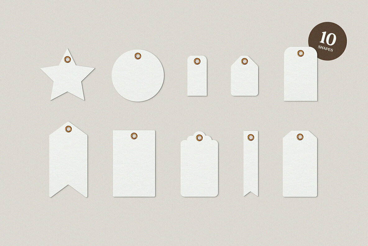 Garment Label Tag Mockups Garment Label Tag Mockups