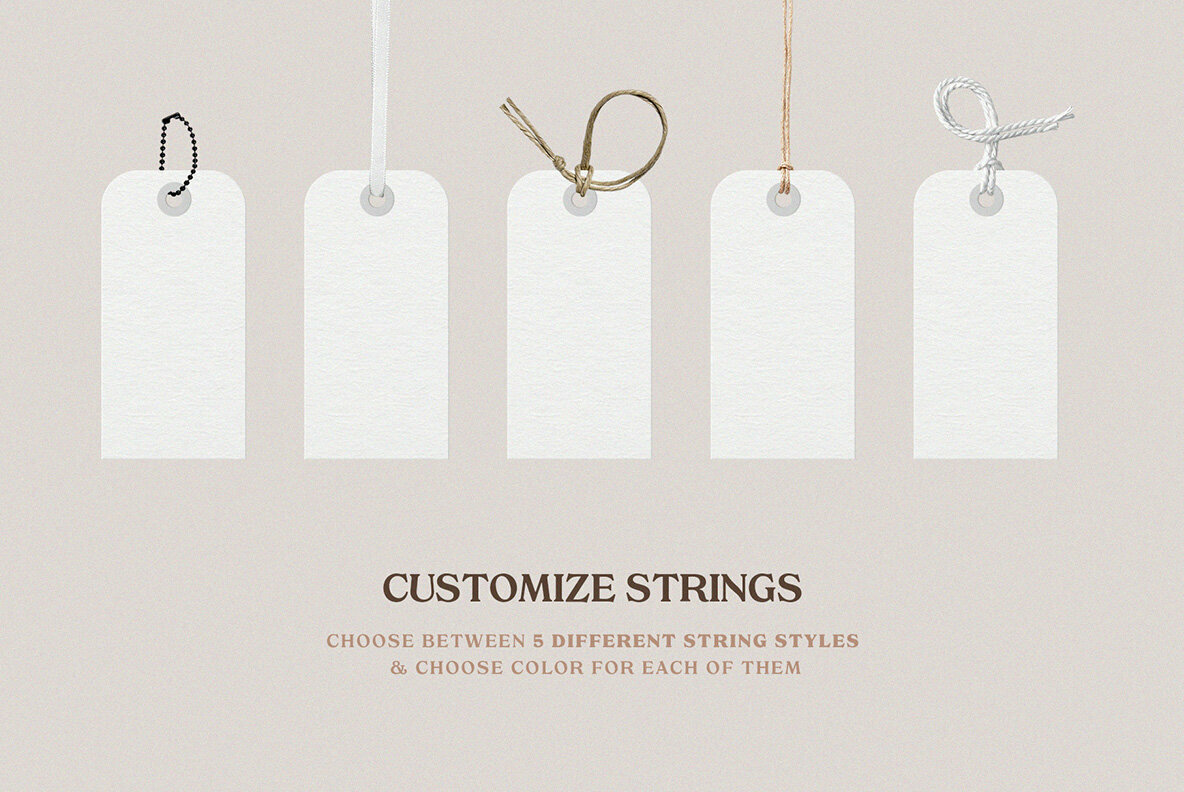 Garment Label Tag Mockups Garment Label Tag Mockups