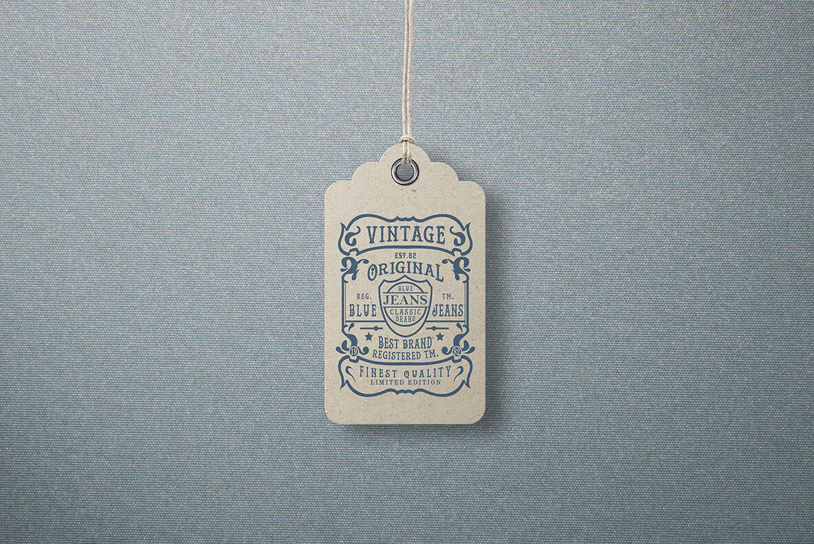 Garment Label Tag Mockups Garment Label Tag Mockups