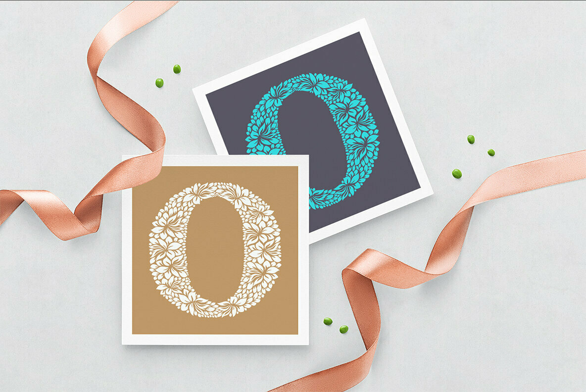 Letter O Floral Logo Template Letter O Floral Logo Template