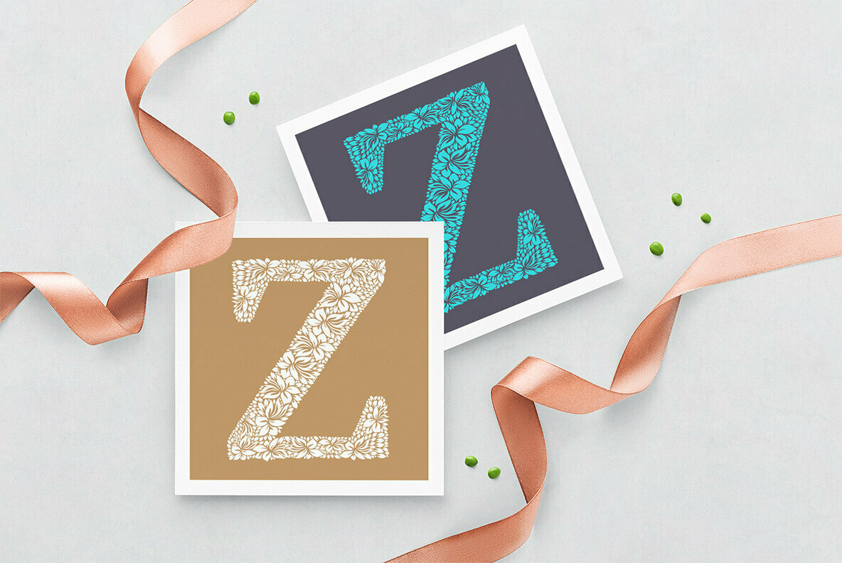 Letter Z Floral Logo Template Letter Z Floral Logo Template