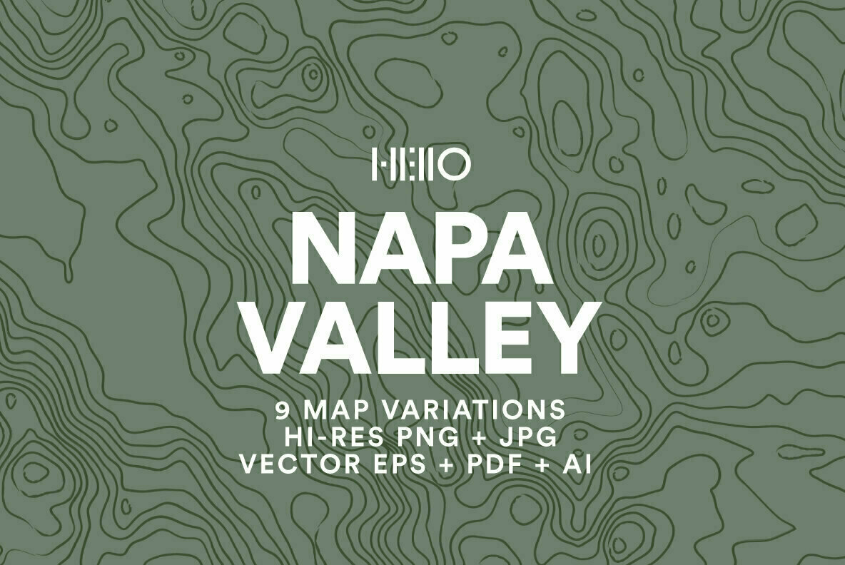 Napa Valley Topographic Maps 1