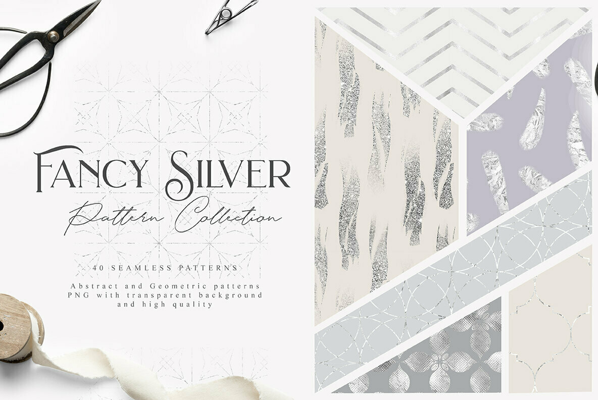 Fancy Silver Pattern Collection 1