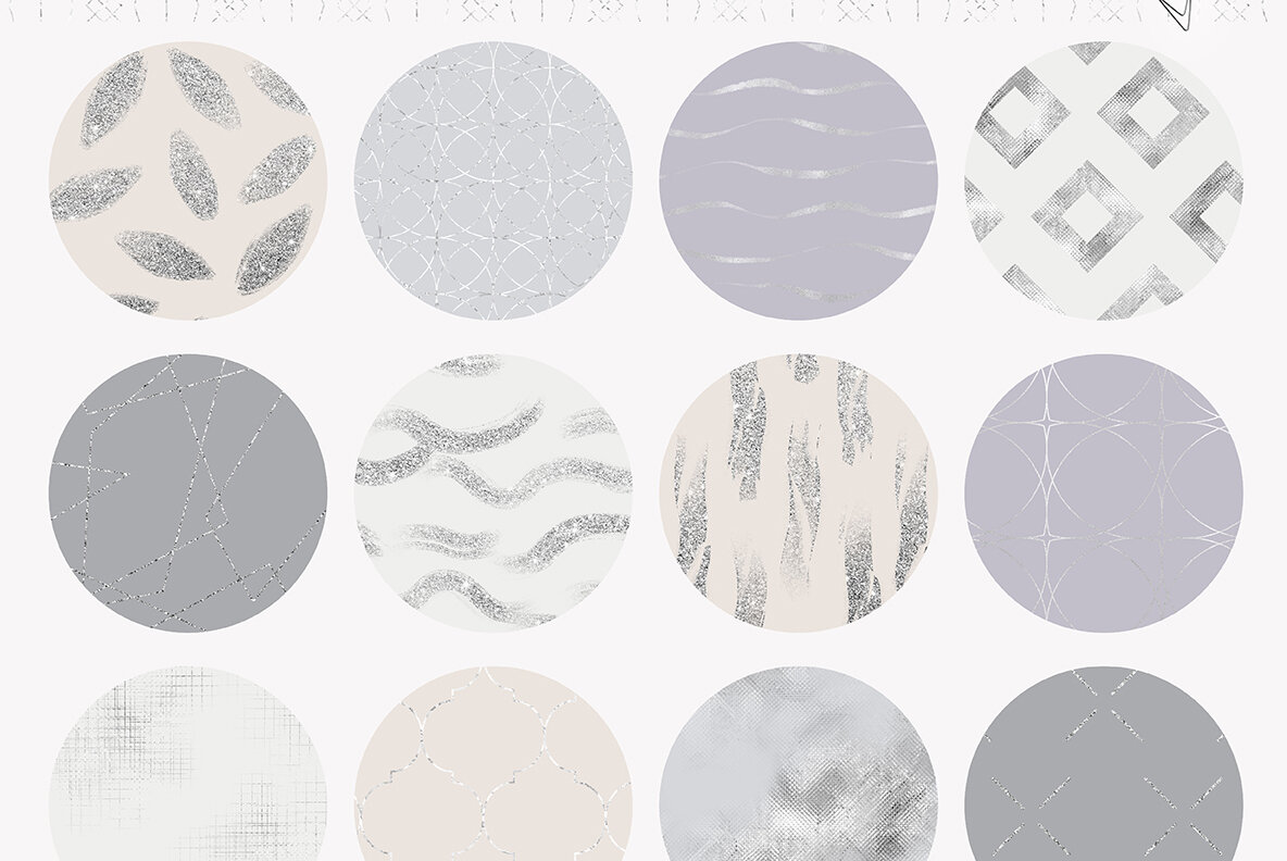 Fancy Silver Pattern Collection 7