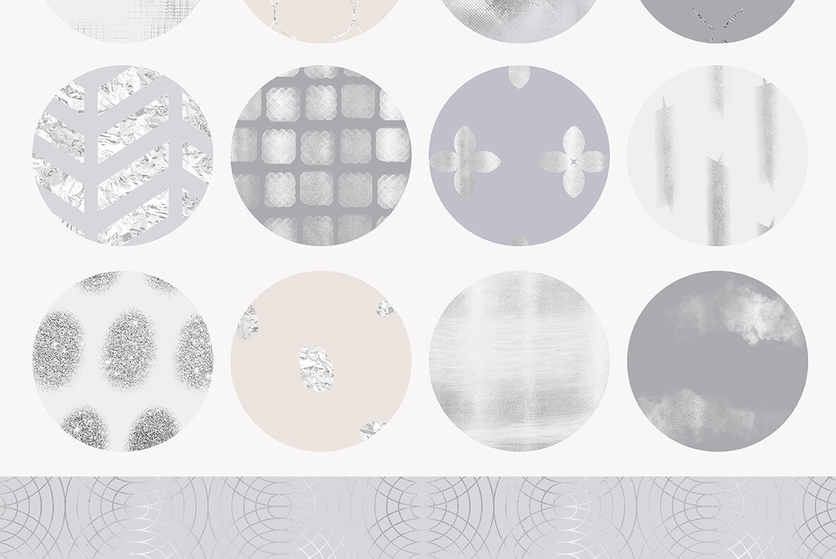 Fancy Silver Pattern Collection 8