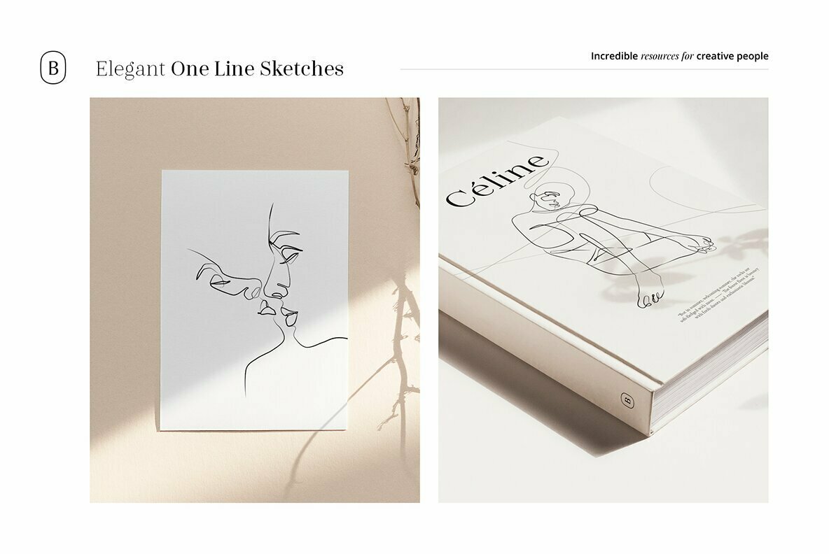 Elegant One Line Sketches Elegant One Line Sketches