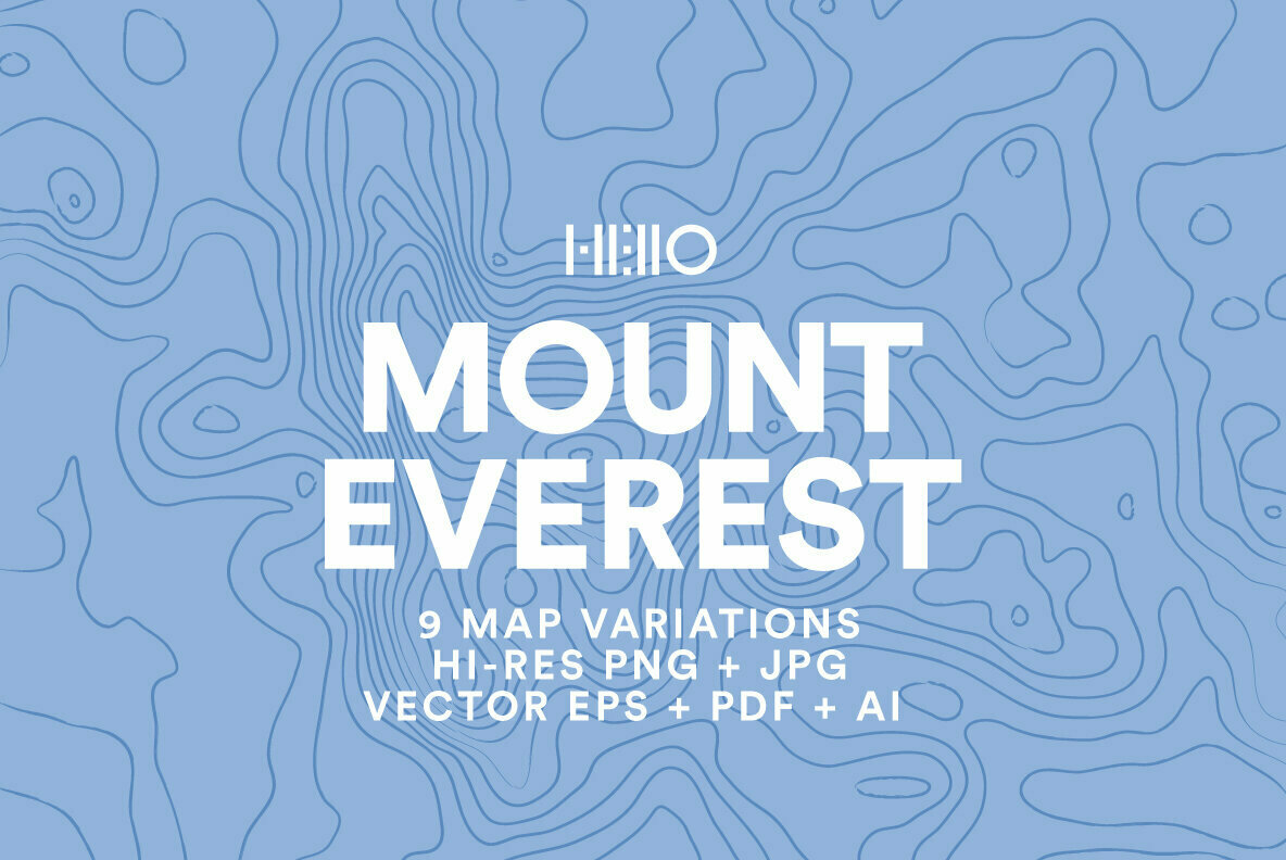 Mount Everest Topographic Maps 1