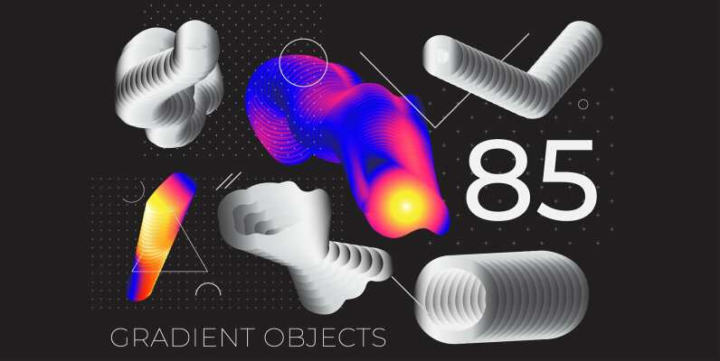 85 Gradient Object Poster Backgrounds