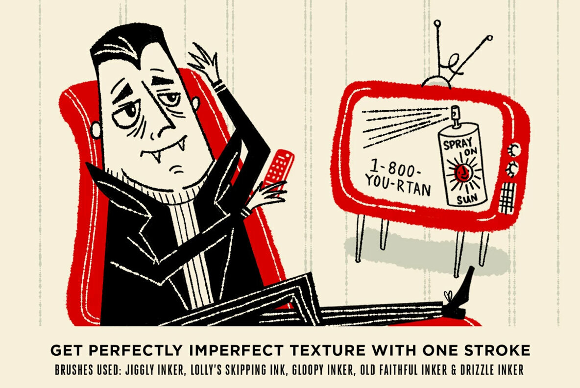 Broken Inkers Brush Set for Procreate Broken Inkers Brush Set for Procreate