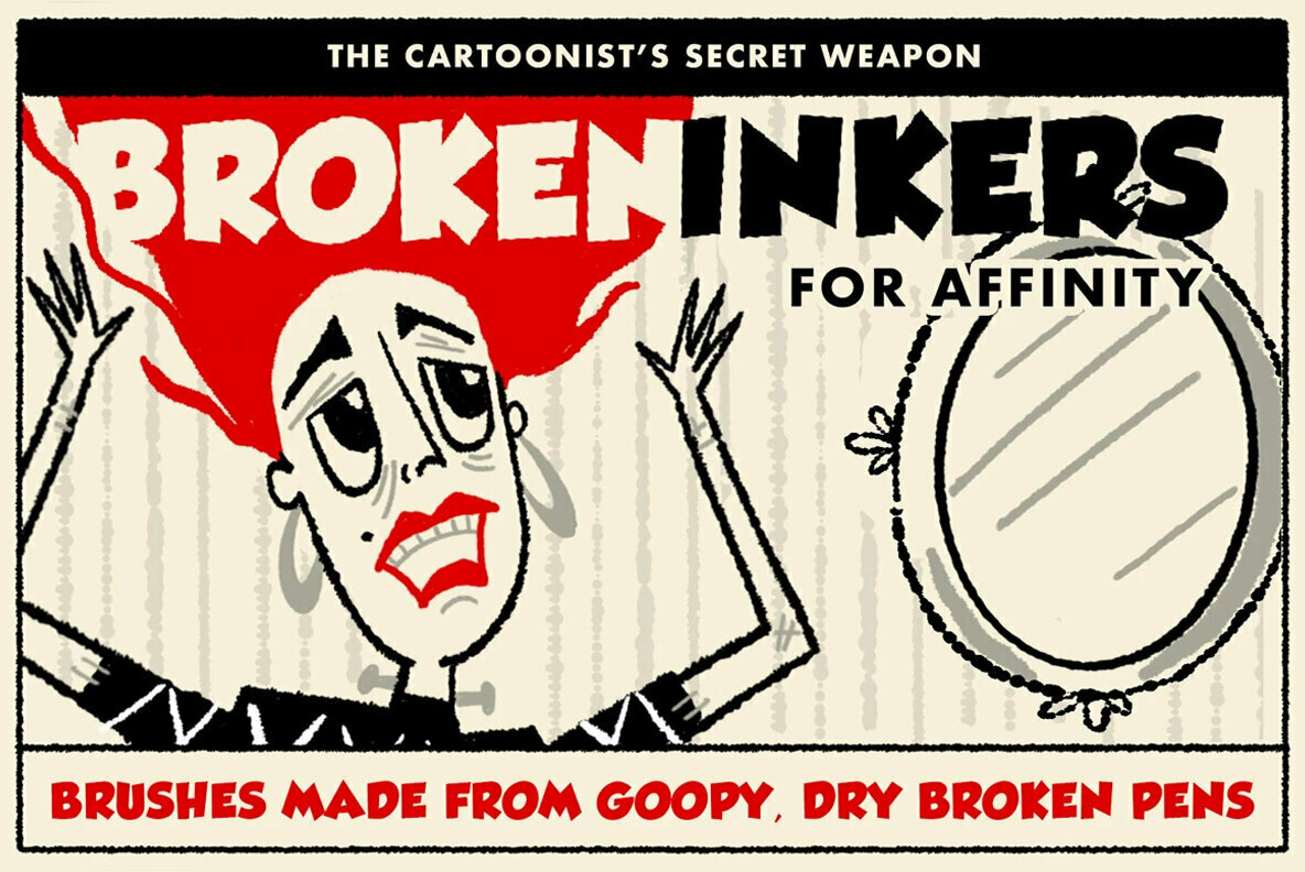 Broken Inkers Brush Set for Affinity