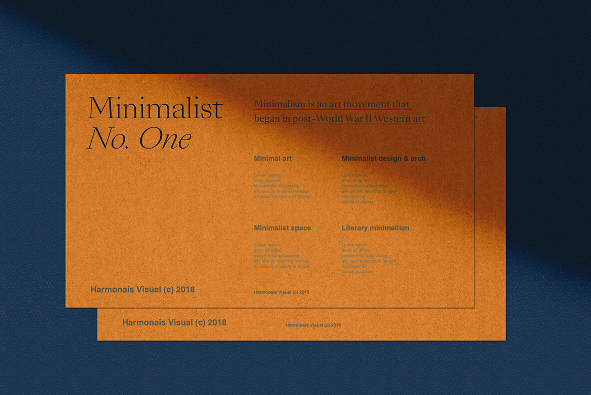 Minimalist No 1 All Scenes Minimalist No 1 All Scenes