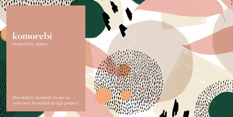Komorebi Organic Shapes Pattern Set