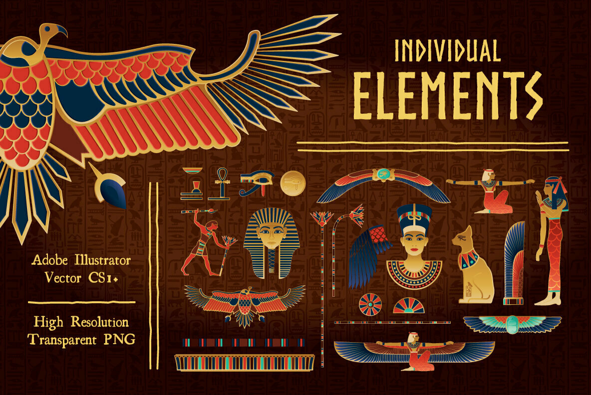 Egyptian Backgrounds and Frames Egyptian Backgrounds and Frames