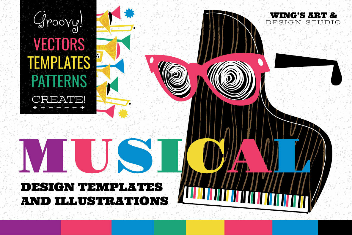 Musical Vector Icons and Design Templates Musical Vector Icons and Design Templates