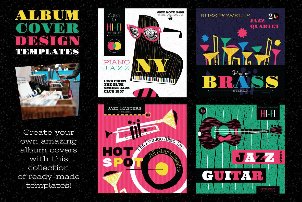 Musical Vector Icons and Design Templates Musical Vector Icons and Design Templates