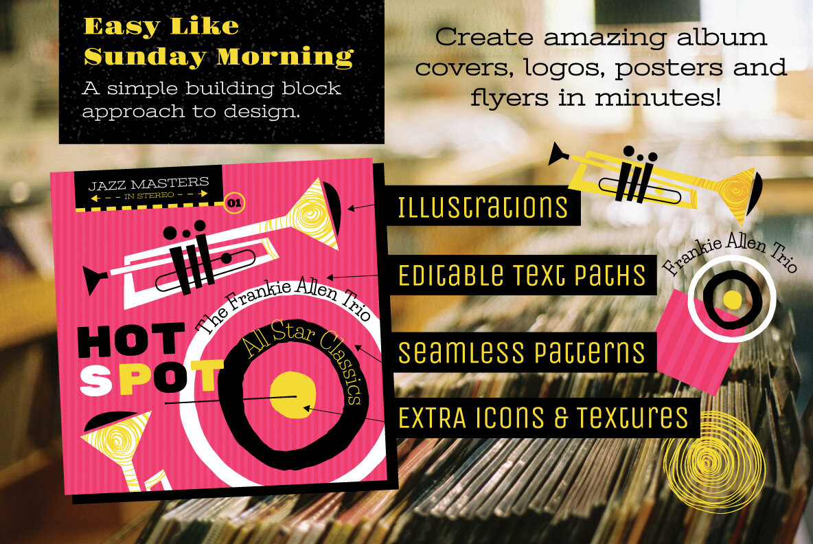 Musical Vector Icons and Design Templates Musical Vector Icons and Design Templates