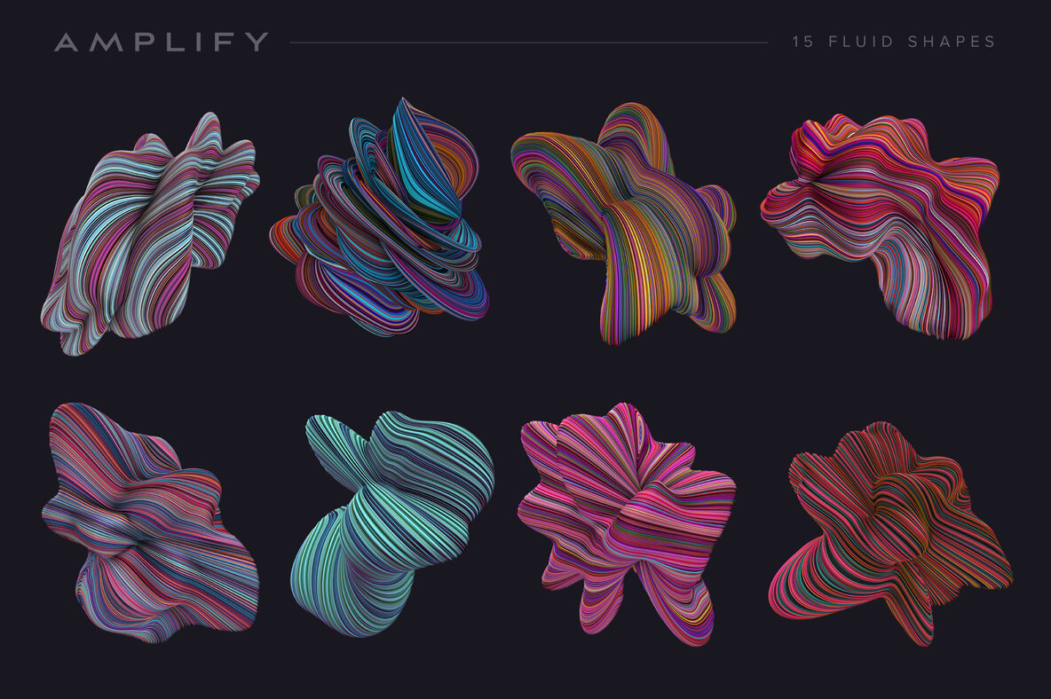 Amplify     15 Fluid 3D Shapes 11