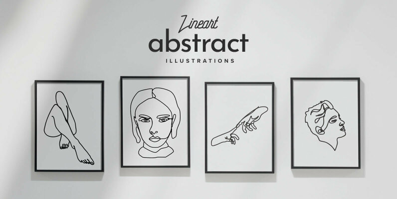 Lineart Abstract Vector Illustrations