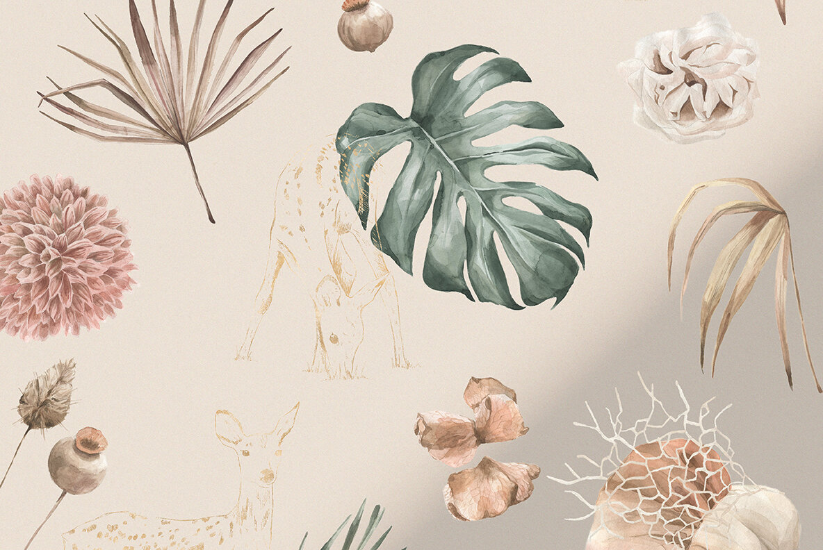 Modern Oasis Watercolor Collection 10