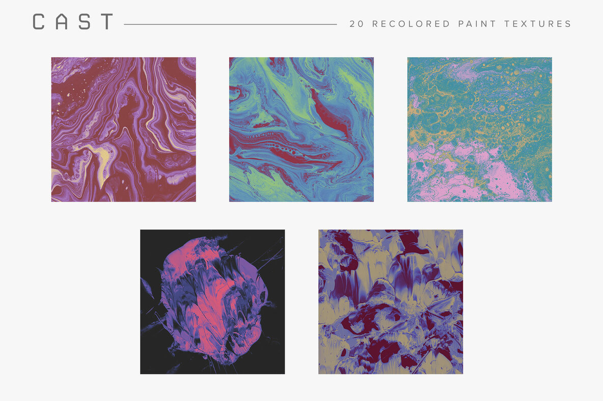 Cast Recolored Paint Textures Cast Recolored Paint Textures