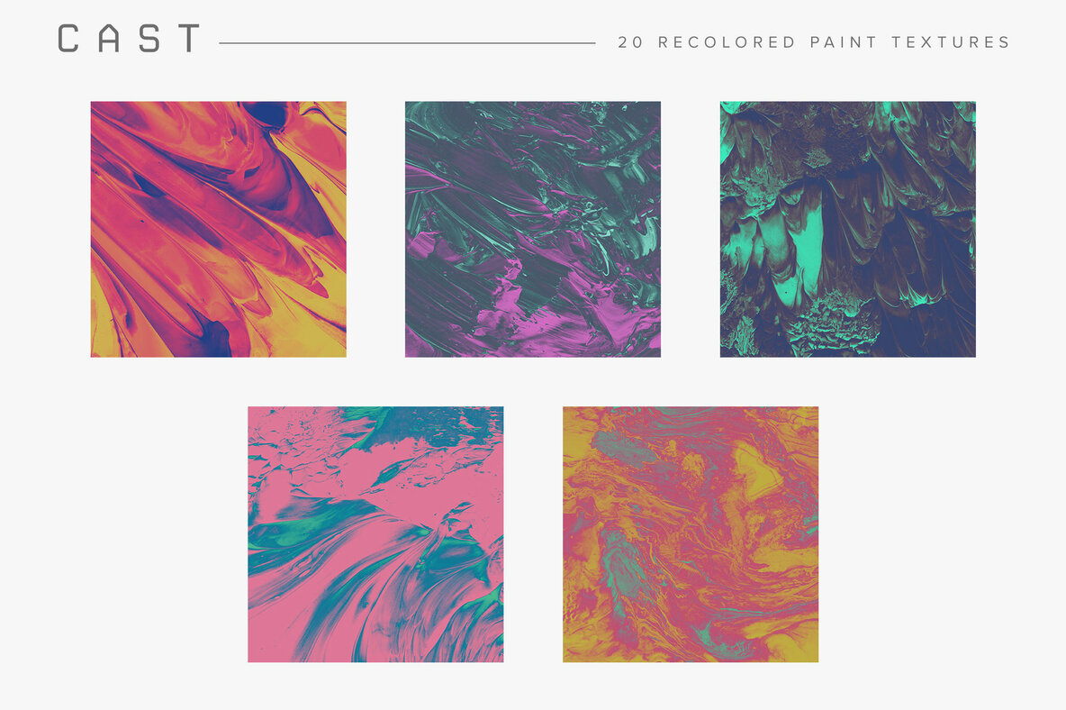 Cast Recolored Paint Textures Cast Recolored Paint Textures