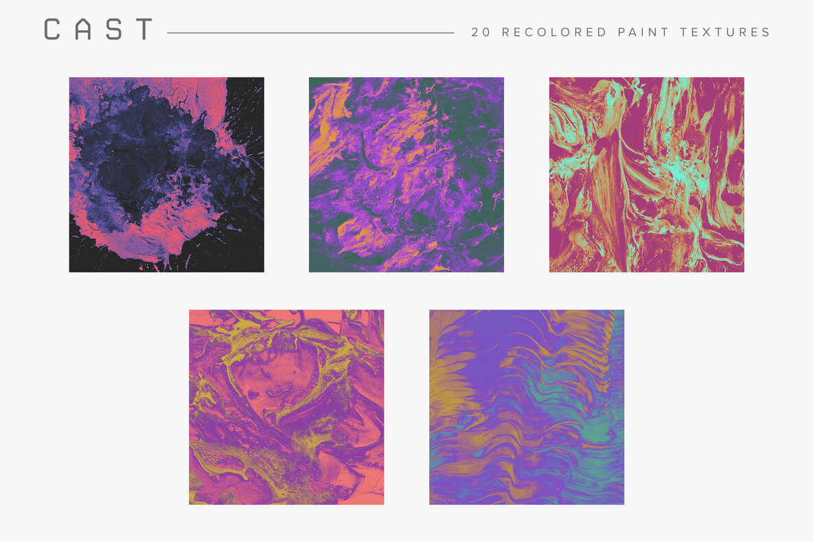 Cast Recolored Paint Textures Cast Recolored Paint Textures