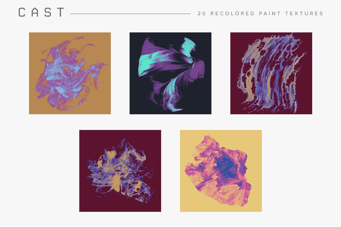 Cast Recolored Paint Textures Cast Recolored Paint Textures