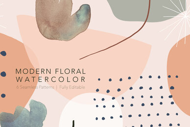 Modern Floral Watercolor