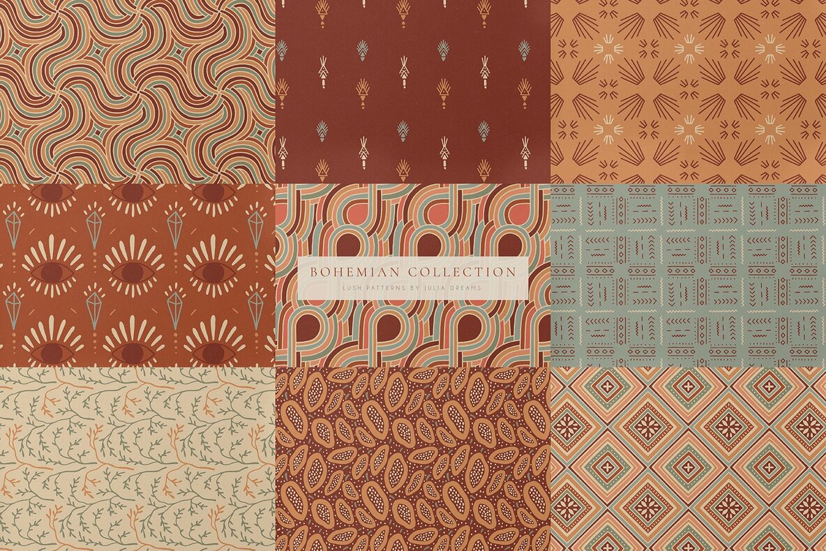 Lush Seamless Patterns Kit 6